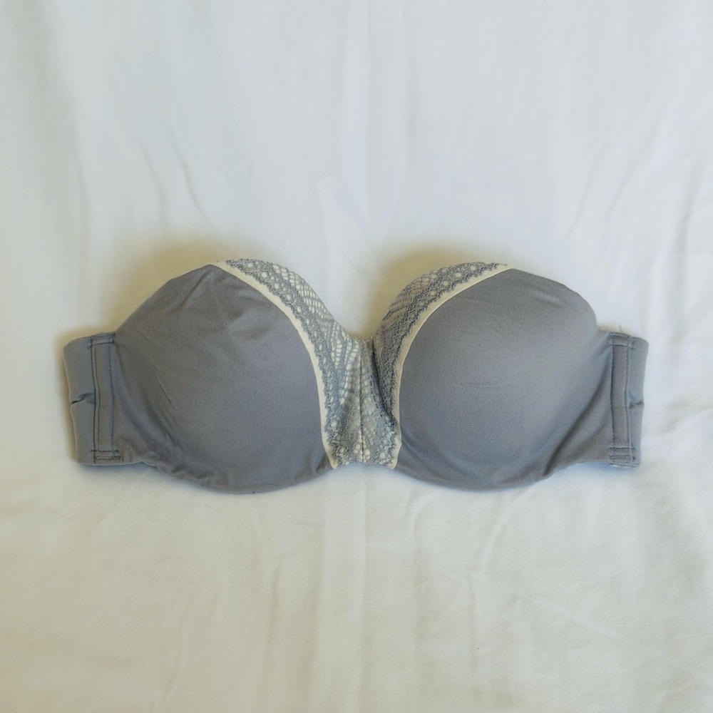 Victoria's Secret Gray Lace Bra